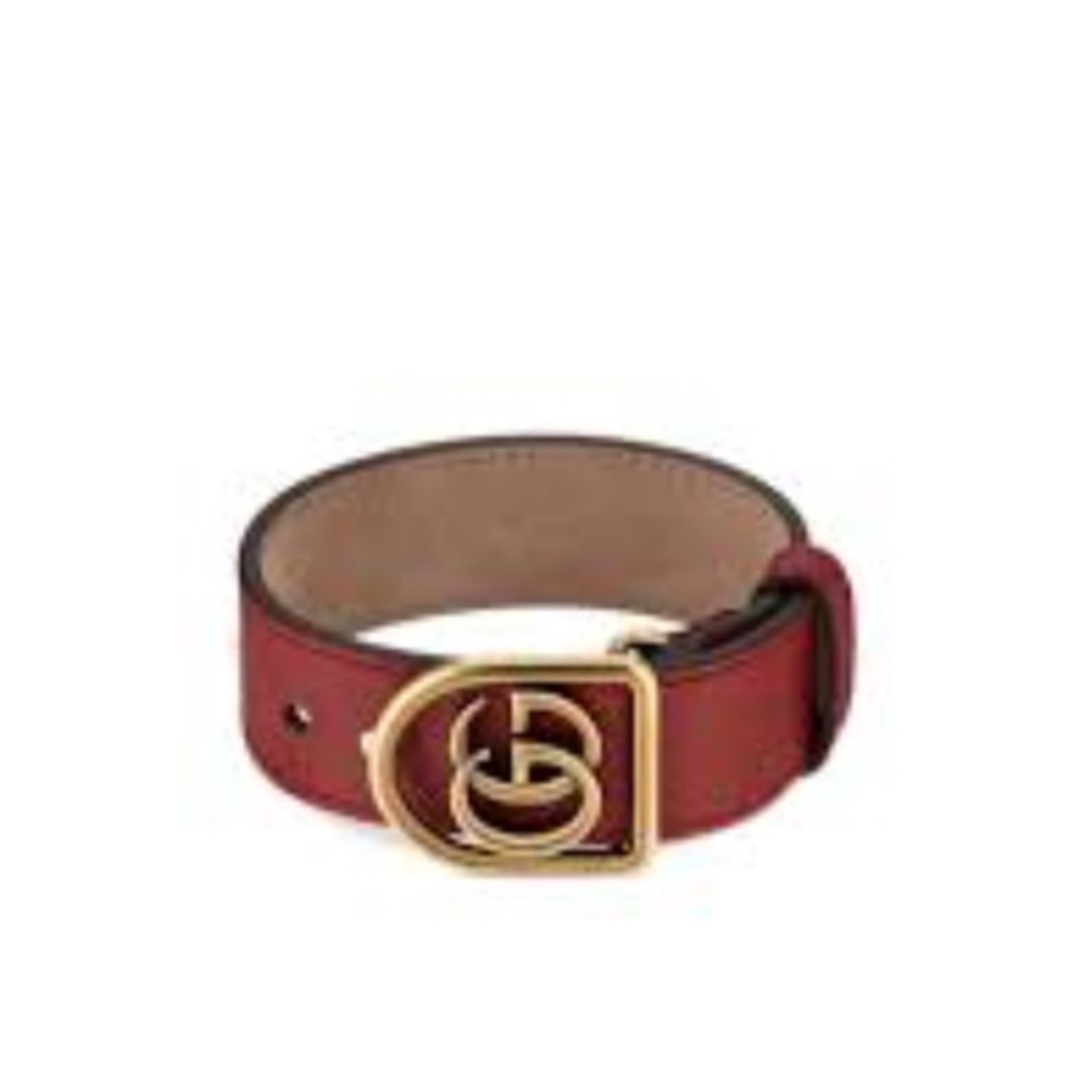 NWT~GUCCI~Marmont Double-G Leather Belt Bracelet - Picture 2 of 11